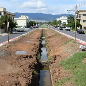 obra de macrodrenagem