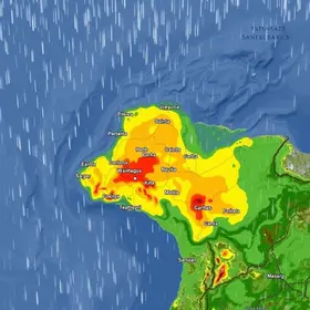 chuva em Teixeira de Freitas