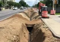 Obras de drenagem na Avenida Padre Anchieta