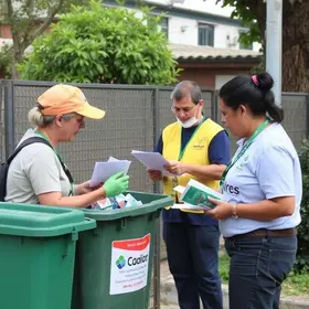 horários da coleta de lixo