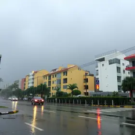 pancadas fortes e rápidas de chuva