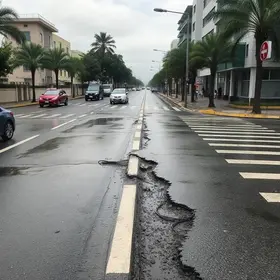 Prefeitura realiza intervenção na Rua Ipiranga para corrigir danos causados pelas chuvas
